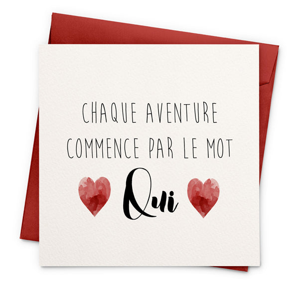 Carte Chaque Aventure