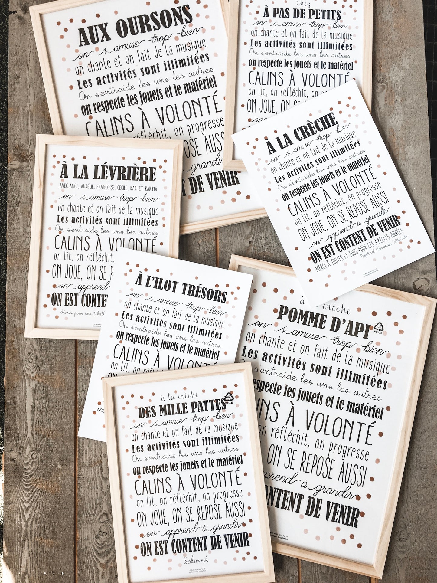 Affiche de Naissance Personnalisée Noire