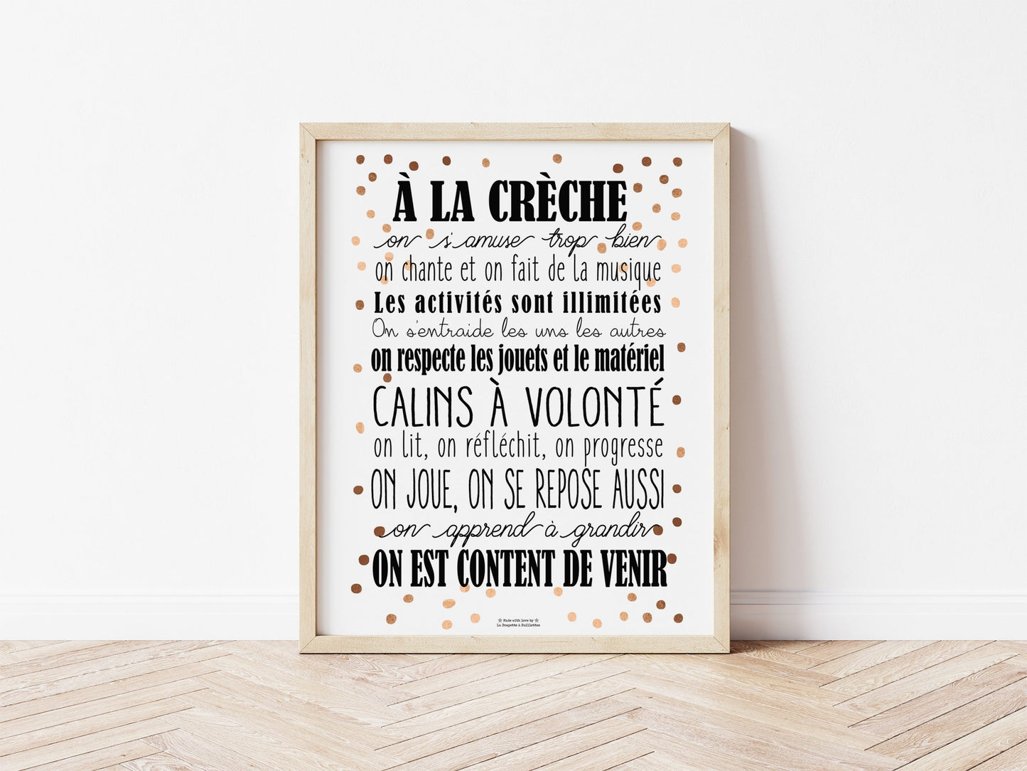 Affiche de Naissance Personnalisée Noire