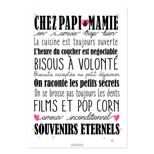 Affiche CHEZ PAPI & MAMIE