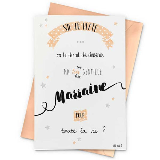 Carte Annonce Marraine