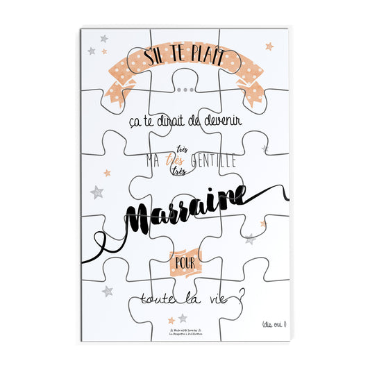 Puzzle annonce MARRAINE